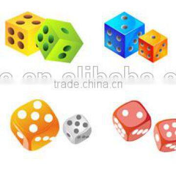 kids games colorful acrylic game dice