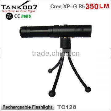 Geepas Rechargeable Led Flashlight Out Door Searching Led Torch Tank007