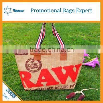 Daily Outdoor Tote Bag Custom Printed Jute Bag photo-2
