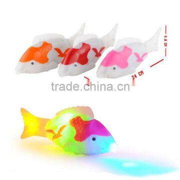 Cartoon toy electric fish with light