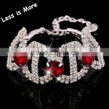 Silver & Gold Daily Fashion Alloy Crystal Bracelets Jewelry photo-3