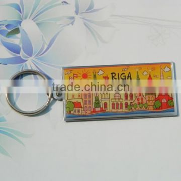 Keychain manufacturers cheap custom print promotion keyring