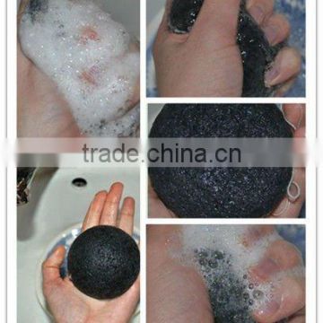 bamboo charcoal facial sponge