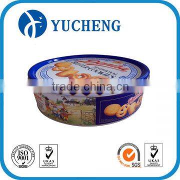 Export medium size round cookie tin case