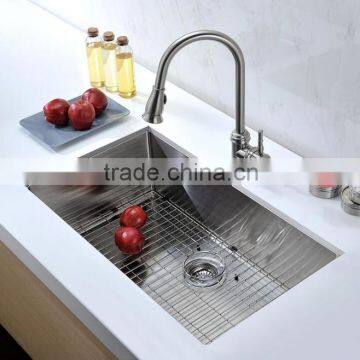 Large Handmade Undermount Stainless Steel Double Bowl Kitchen Sink