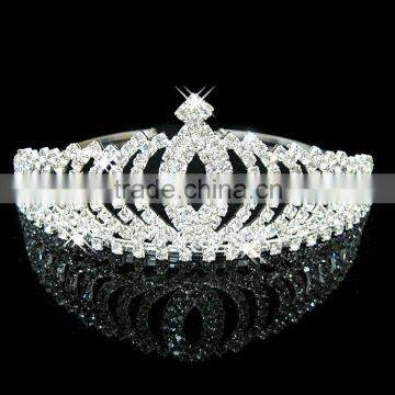 New designs rhinestone christmas birthday bridal crown set