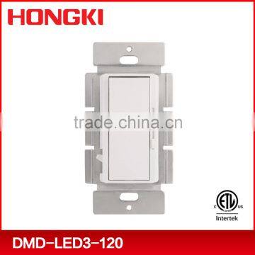 Slide dimmer switch, single pole dimmer