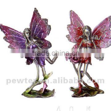 2013 new product metal wings fairy statue