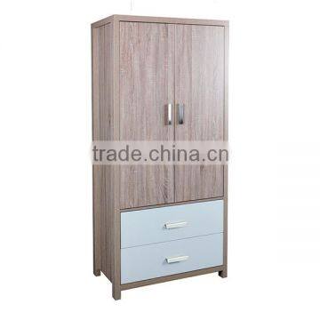 European style bedroom furniture cabinet wooden wardrobe with drawer