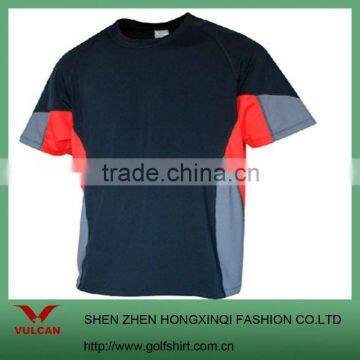 Mixed colors round neck sport t shirt.