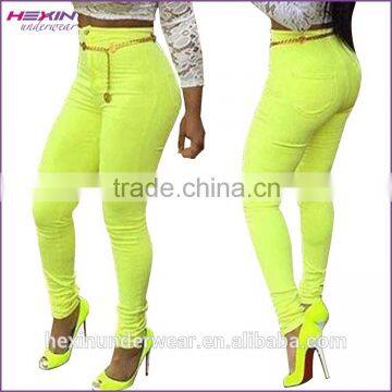 2016 Factory Price Fashion New Model Jeans Pants For Women