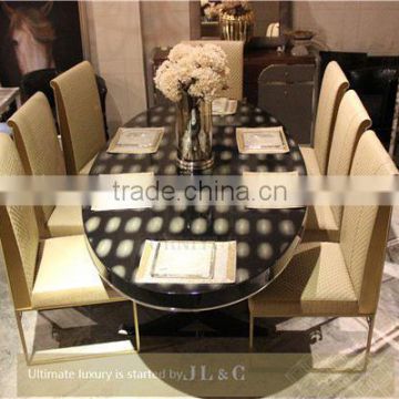 Arm dining chair from ymq JC11-02 for luxury dining room furniture- JL&C Furniture