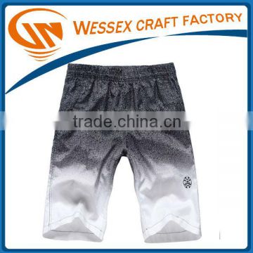 Plain and Relaxed Gradient printing basketball shorts