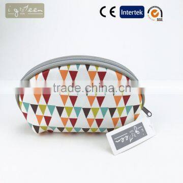 PU Semicircle cosmetric Bag travel bag washing bag