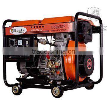 China Supplier (Lonfa) 3KW/4KVA/5KVA 220V Air Cooled Diesel Generator with Good Price