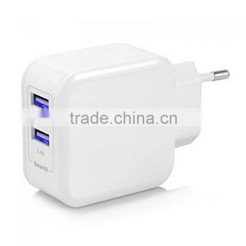 CE FCC EU Plug 5V 4.8A Travel Charger Portable Super Fast Cell Phone Charger For Mobile Phone Charger