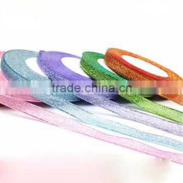 Colorful Metallic Ribbon Satin Ribbon Gift Packaging