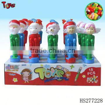 Funny plastic christmas candy toys