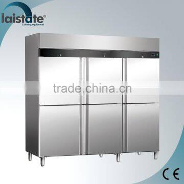 6 Door Upright Medium Temperature Ventilated Commercial Freezer