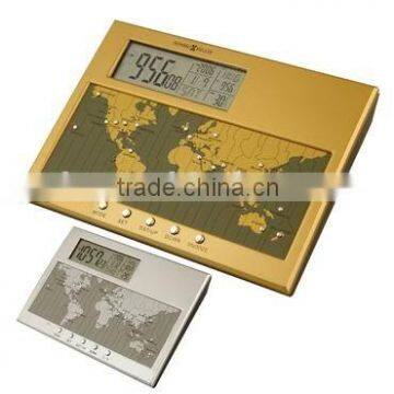World time LCD clock,Desktop world time clock,Calendar clock,Alarm and snooze clock,World time clock,Tem.