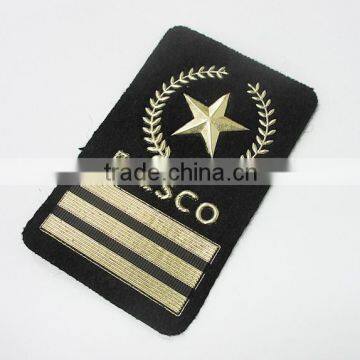 Garment Golden Print 3D PVC Logo Patch