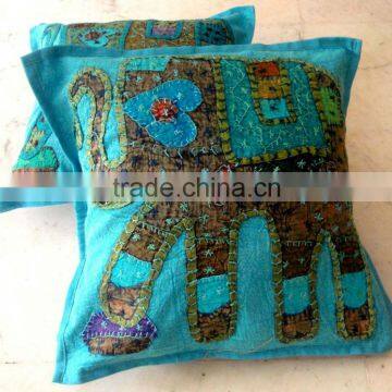 Indian Elephant Motif Pillow Cases Toss Cushion