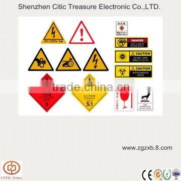 Safe traffic sign sticker