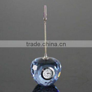 Blue crystal ball clock