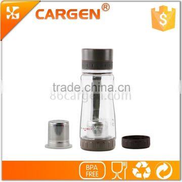 Custom Private Logo Classical Design 450ml Elegant Plastic Water Bottle Tea Infuser Bottle photo-3