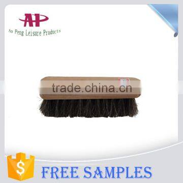 Pure horse hair Shoe Brush with Wooden Handle