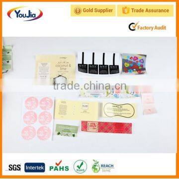 Customized & Printing color Clothing size Labels stickers