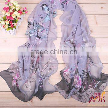 Alibaba supply soft design twill silk scarf