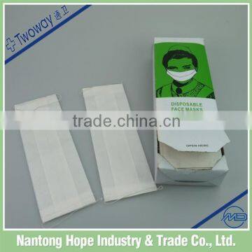 2ply disposable paper face mask with elastic ear-loop