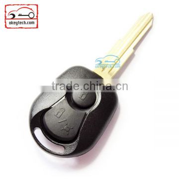 Best price car key blank wholesale Ssangyong remote key blank 2 button car key shell for key Ssangyong