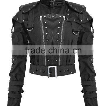 New Punk Rave Women Diesel-punk Jacket Black Goth