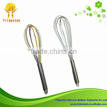 2014 Kitchen Accessories Eco-friendly Kitchen Tools Silicone Rotating Whisk