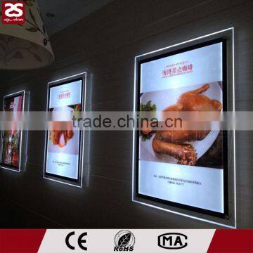 advertising super slim al crystal led light box