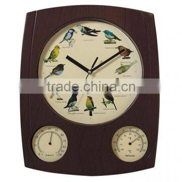 wall clock with bird sounds