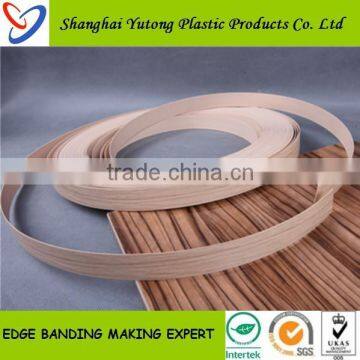 pvc edge banding protector furnitures ,wood grain pvc plastic edge banding made in Shanghai Factory