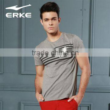 ERKE 2015 Summer Navy Style Mens Casual Round Neck Cotton t Shirt With Stripes and Anchors Pattern Wholesale t Shirt photo-6