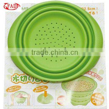 Folding Silicone Strainer Food Basket Eco-friendly, Kitchen Tool