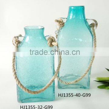 Decorative Glass Vase With Rope