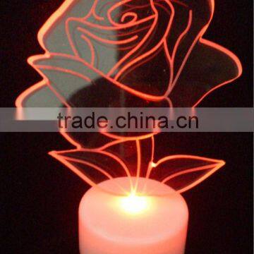 led gift night light rose flower shape,led table light,led christmas gift light