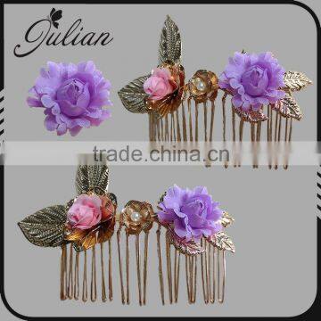 Bidal Hair Comb-Hawaiian Plumeria Flowers Bridal hair accessory Fascinator Headpiece Wedding hair accessory FHCOC2002