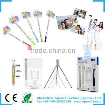 Remote Joystick Adjustble Monopod Carbon Fiber Telescopic rod with Zoom function for Android phone CL-64-1