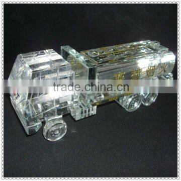 Polished Popular Truck Crystal Model For Holiday Gifts