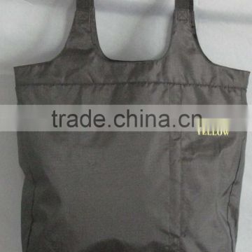 Polyester foldable shopping with round pouch