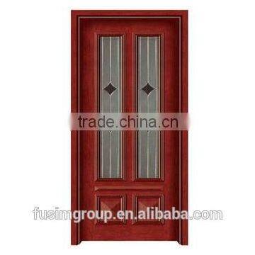 latest design wooden door interior door with nice glasses