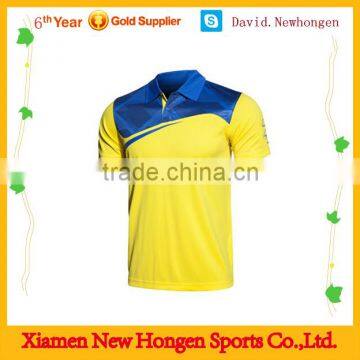 Customized made in China youth badminton jersey for wholesale