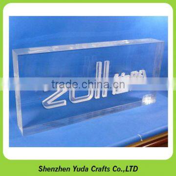 custom milling acrylic panel CNC router engraving acrylic machining block